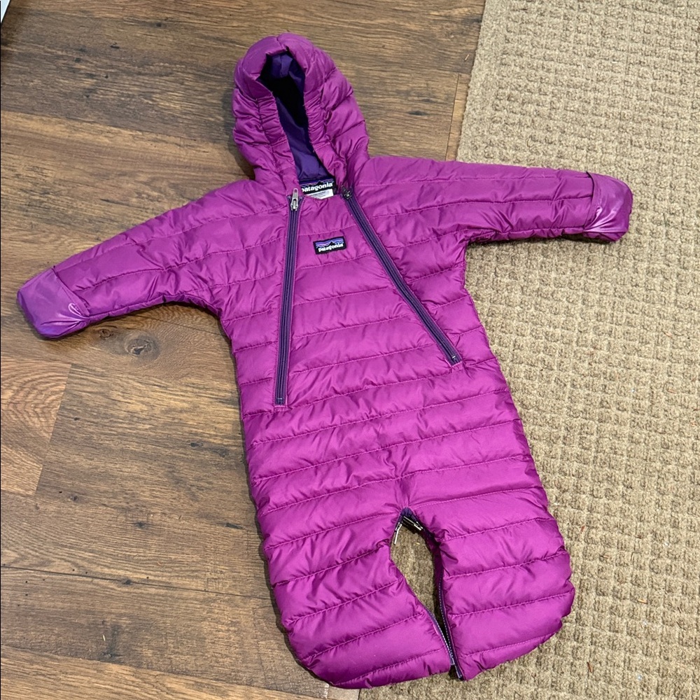 Patagonia Magenta Infant Snowsuit Bunting 3 Months